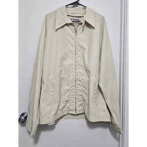 Vintage McGregor Drizzler Jacket Beige Mens Size 3X (50 L) 1960s-70s Lightweight